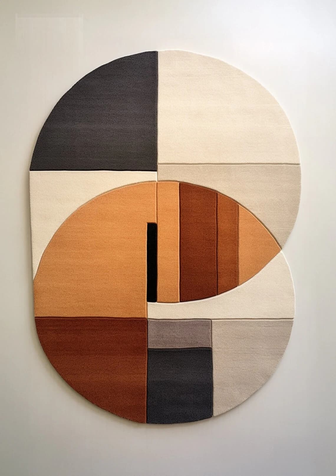 The 'Bauhaus Eclipse' Rug, the 'Overlapping Ovals' - Thumbnail 1
