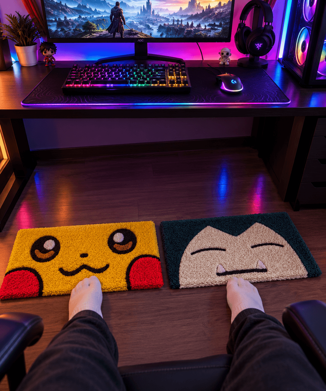 Cute Cartoon Tufted Rug – Gaming & Kids Room - Thumbnail 3