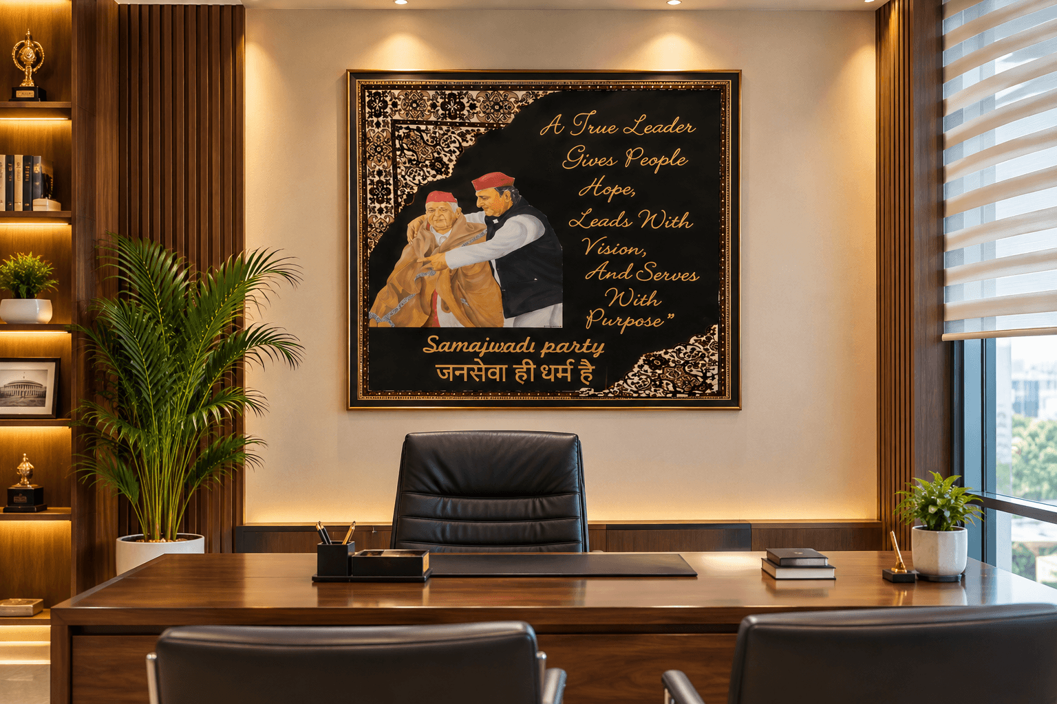 Custom Hand-Cut & Hand-Painted Carpet – Personalised Name & Quote Design - View 2